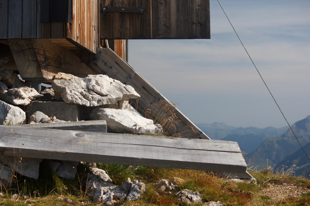 The steps up the the Biwak